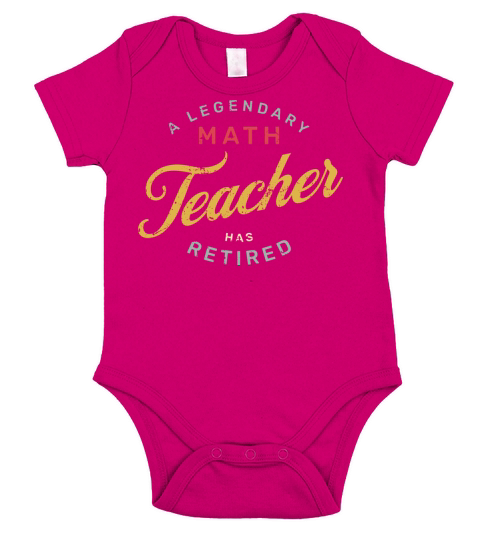 A Legendary Math Teacher Has Retired Short Sleeve Baby One-Piece