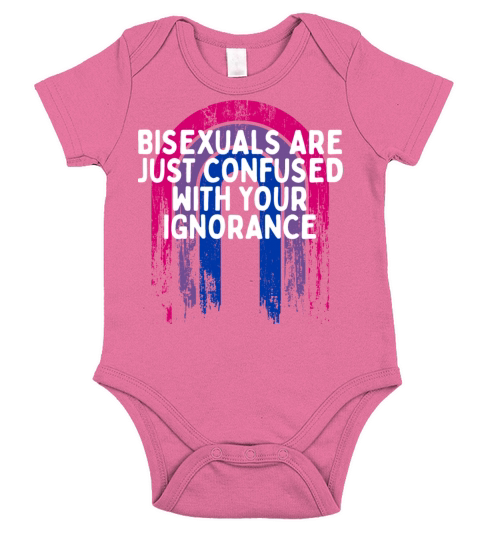 Confused with Your Ignorance Bisexual LGBTQ Bi Short Sleeve Baby One-Piece