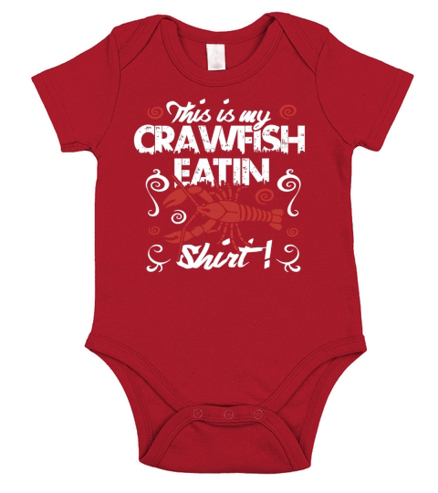 Crawfish T Shirt This is My Crawfish Eatin Short Sleeve Baby One-Piece