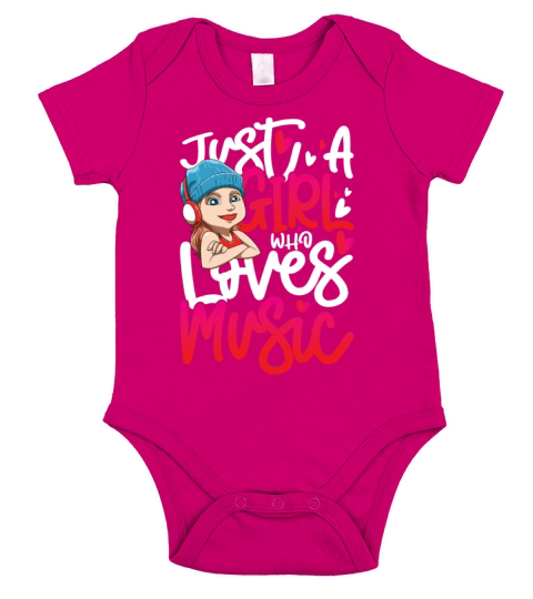DJ girl headphones music Short Sleeve Baby One-Piece