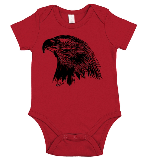 Eagle Portrait For Nature Bird Lovers Short Sleeve Baby One-Piece