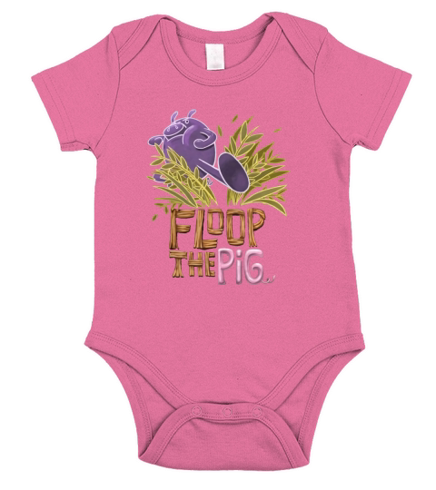floop-the-pig Short Sleeve Baby One-Piece