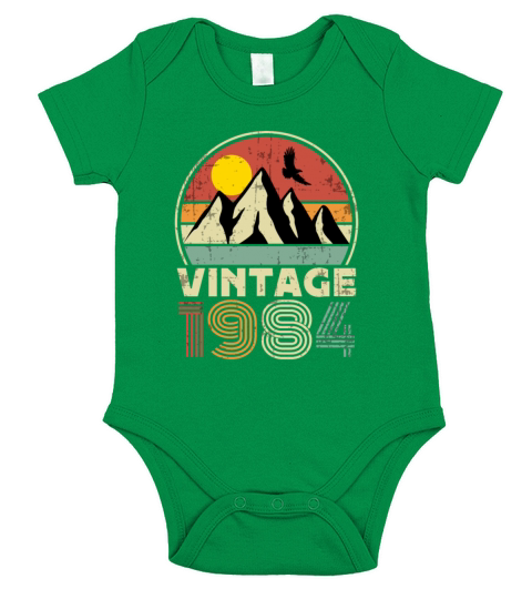 Funny Birthday Born in 1984 Limited Edition Short Sleeve Baby One-Piece