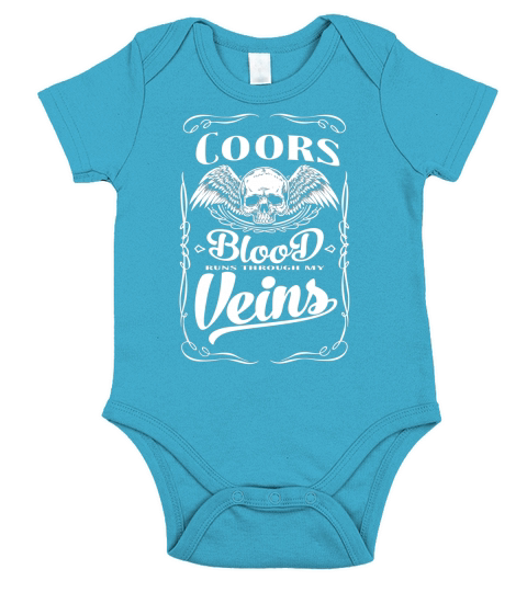 Funny Vintage Style Tshirt for Coors Short Sleeve Baby One-Piece