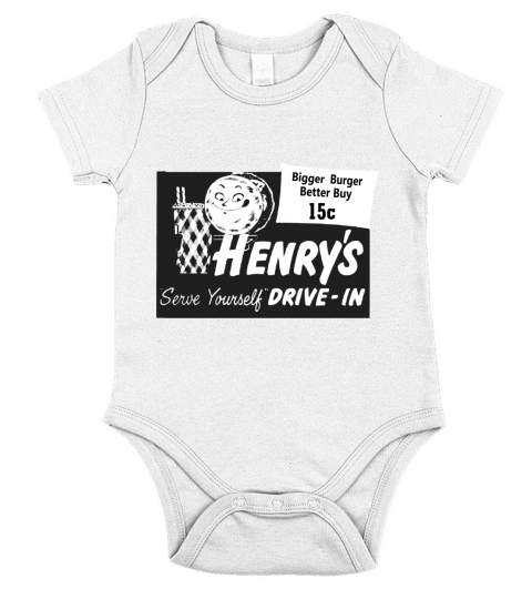 Henrys Hamburgers T-Shirt Short Sleeve Baby One-Piece
