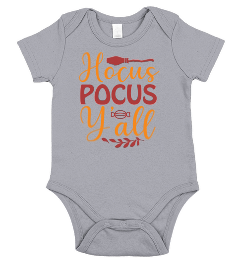 Hocus Pocus Yall Halloween Essential Short Sleeve Baby One-Piece
