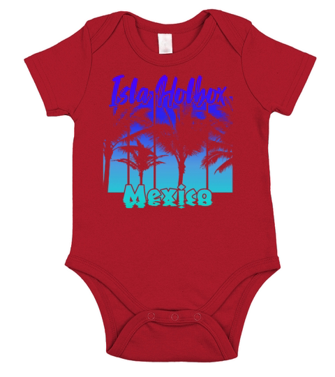 Holbox Mexico Island Short Sleeve Baby One-Piece