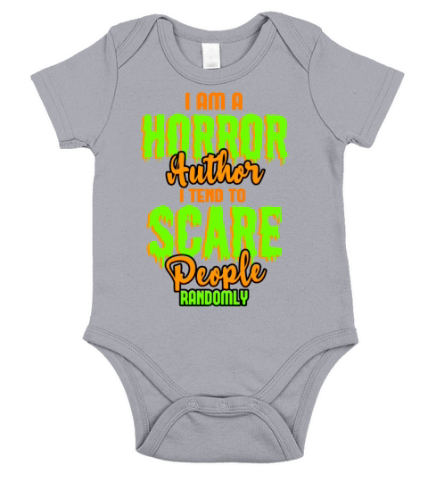 Im A Horror Author I Tend To Scare People Randomly Short Sleeve Baby One-Piece