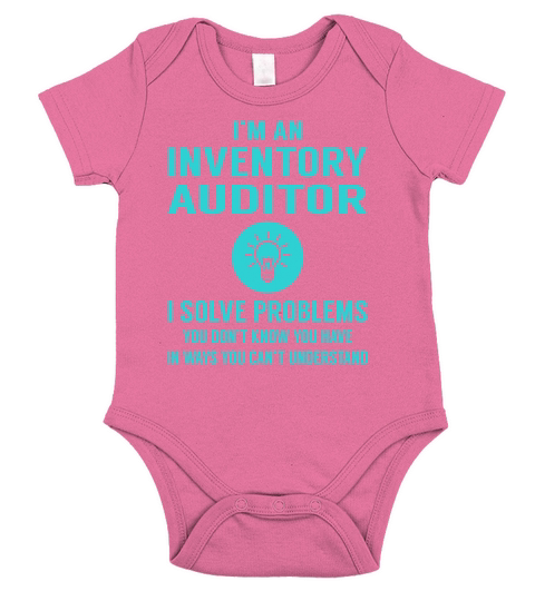 Inventory Auditor I Solve Problem Job Title Shirts Short Sleeve Baby One-Piece