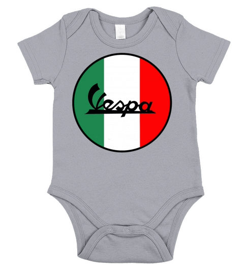 ITALIA VESPA SCOOTER T SHIRT Short Sleeve Baby One-Piece