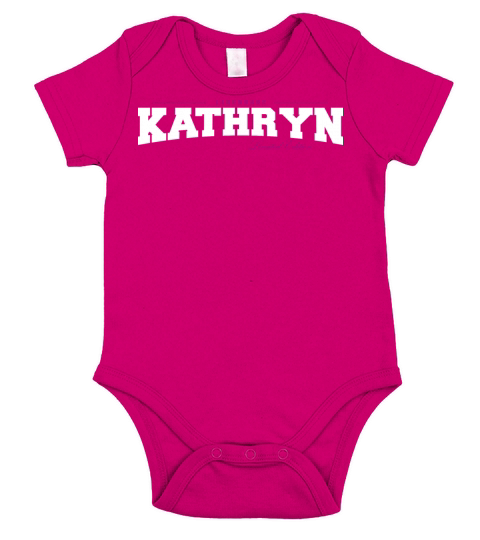 Kathryn Name Limited Edition Funny Retro Vintage Short Sleeve Baby One-Piece