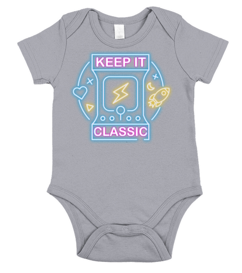 Keep It Classic - Retro 90s Arcade Games Short Sleeve Baby One-Piece