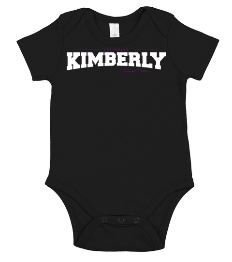 Kimberly Name Limited Edition Funny Retro Vintage Short Sleeve Baby One-Piece