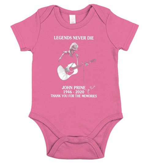 Legends never die John Prine 1946 2020 thank you for the memories shirt Short Sleeve Baby One-Piece
