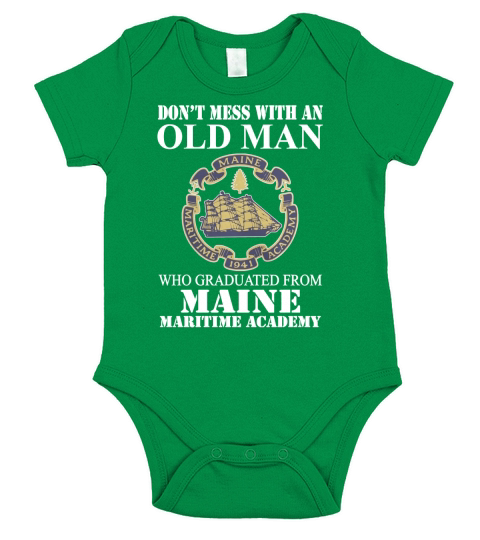 Maine Maritime Academy Short Sleeve Baby One-Piece