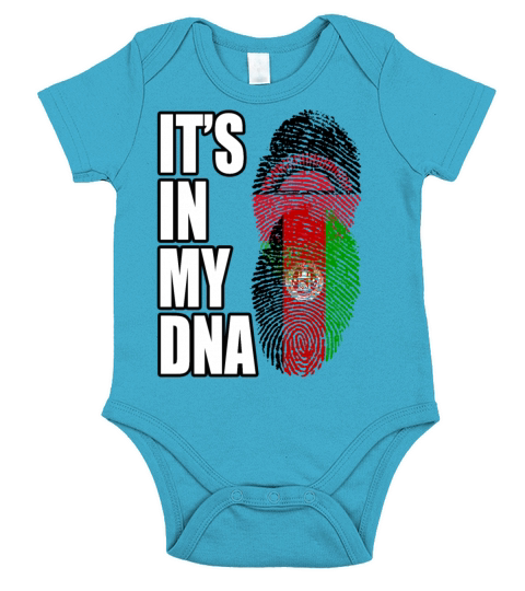 Malawian And Afghanistan Mix Heritage DNA Flag Short Sleeve Baby One-Piece