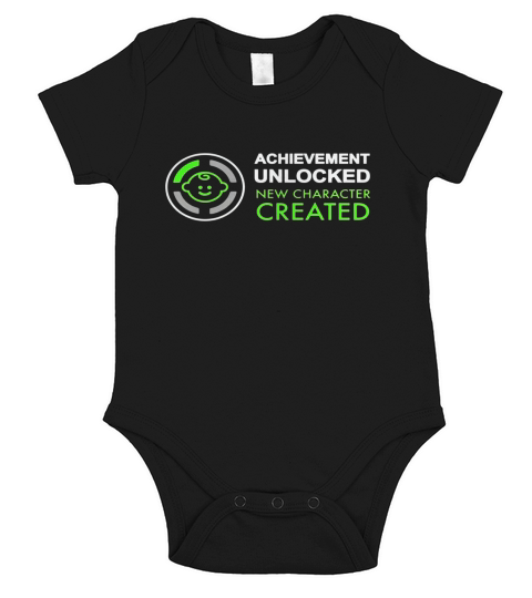 Mens 1st Fathers Day Gifts, Achievement Unlocked Fatherhood Shirt Short Sleeve Baby One-Piece