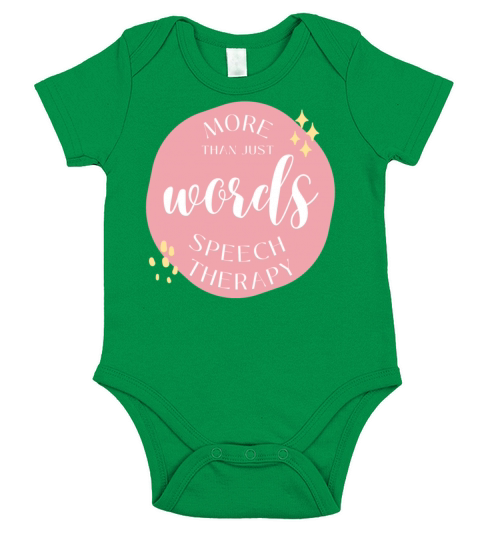 More Than Just Words Speech Therapy Short Sleeve Baby One-Piece