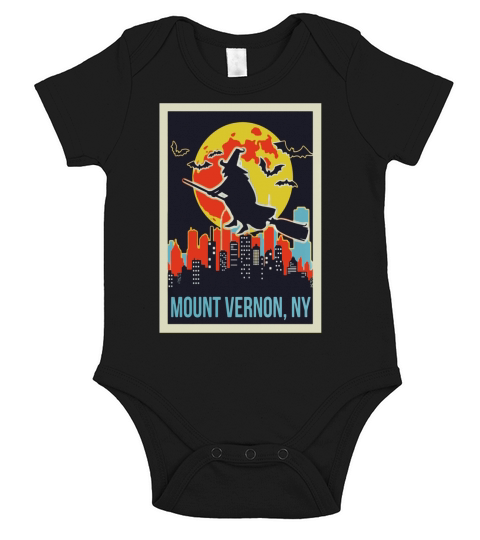 mount vernon new york halloween shirt Short Sleeve Baby One-Piece