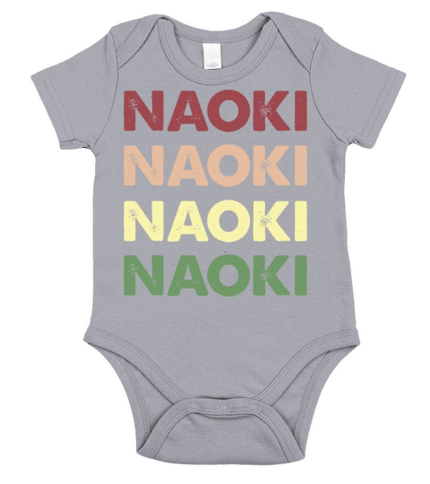 Naoki Shirt - Funny Personalized Name Naoki Short Sleeve Baby One-Piece