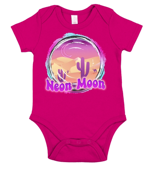 Neon-Moon Country Retro Western 80s 90 Cactus Short Sleeve Baby One-Piece