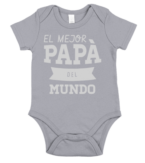 Papa - Mens Mejor Regalo Para el Dia del Padre T-Shirt Short Sleeve Baby One-Piece
