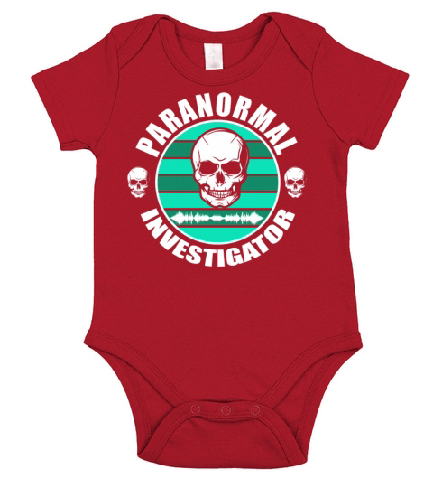 Paranormal Investigator Spooky Halloween Ghost Hun Short Sleeve Baby One-Piece