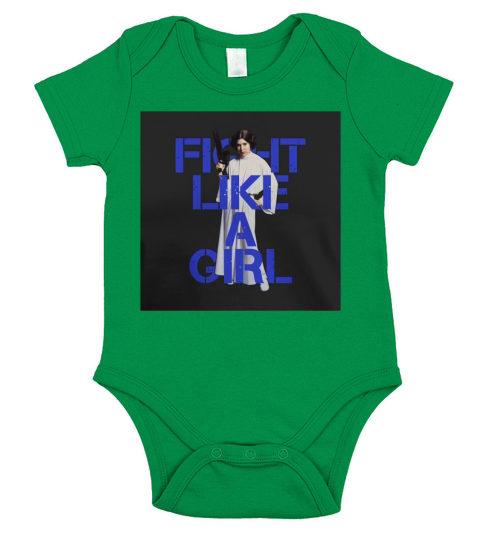 Princess Leia - Fight Like A Girl Short Sleeve Baby One-Piece