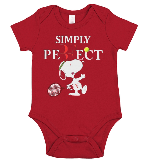Roger Federer  Snoopy Simply Pefect Short Sleeve Baby One-Piece