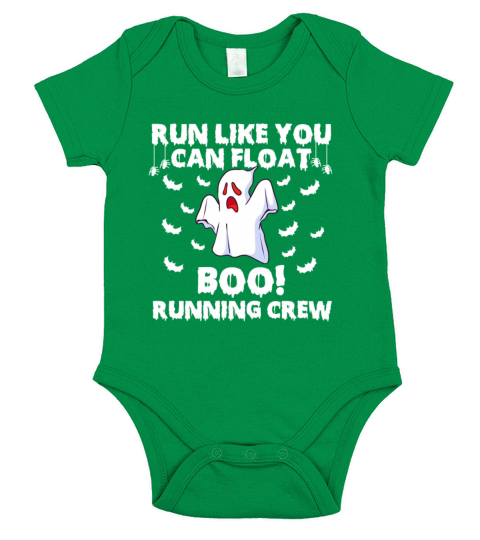Run Like You Can Float boo running crew halloween Short Sleeve Baby One-Piece