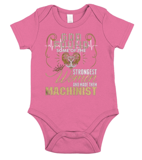 Strongest Women Made Machinist - Women’s Premium T-Shirt Short Sleeve Baby One-Piece