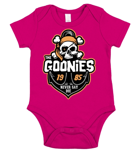 the goonie 1985 never say die Short Sleeve Baby One-Piece
