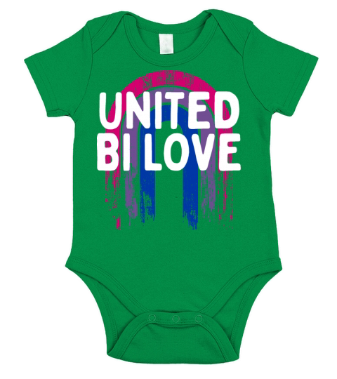United Bi Love Bisexual LGBTQ Bi Pride LGBT Gay Short Sleeve Baby One-Piece