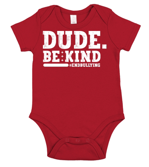 Unity Day Orange Anti Bullying Dude Be Kind Short Sleeve Baby One-Piece