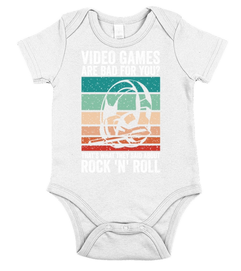 Video Games Are Bad For You - Classic Video Games Short Sleeve Baby One-Piece