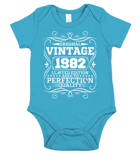 Vintage 1982 Original Limited Edition Short Sleeve Baby One-Piece
