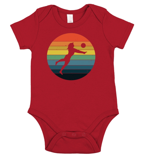 Volleyball Vintage Volleyballer Short Sleeve Baby One-Piece