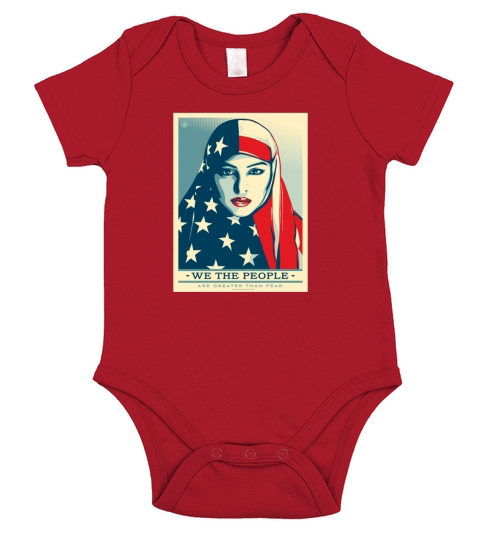 WE THE PEOPLE ARE GREATER THAN FEAR Short Sleeve Baby One-Piece