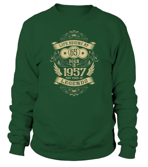 65th Birthday Gifts 1957 Vintage Birthday Saying Sweatshirt Unisex