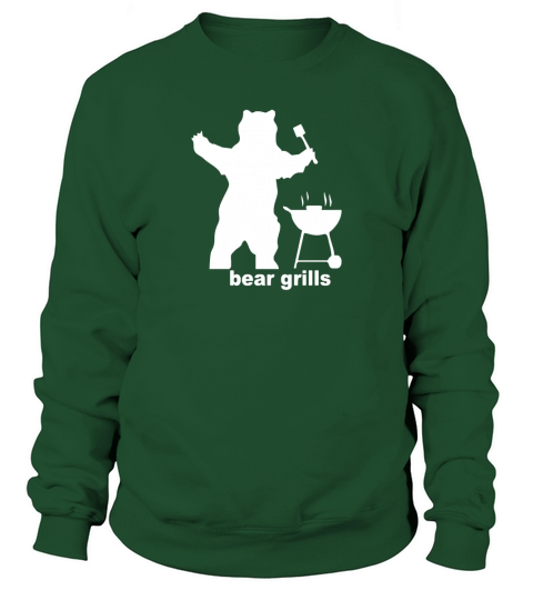 Bear Grills BBQ Funny Sweatshirt Unisex