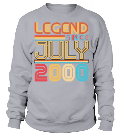 Birth Month July 2000 Sweatshirt Unisex