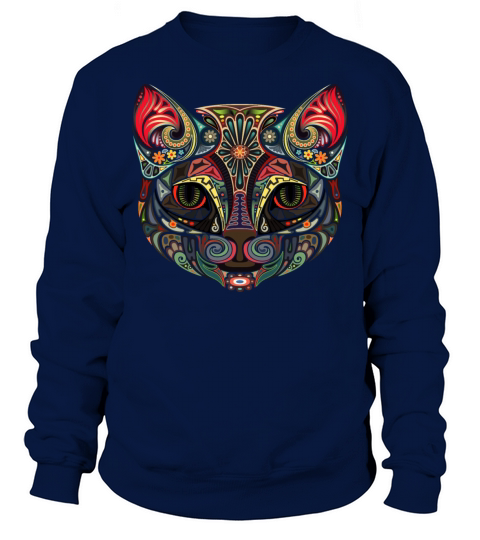 Cat Face MultiColor Sweatshirt Unisex