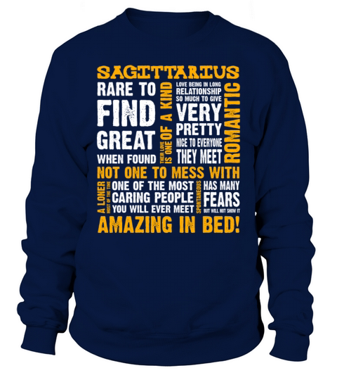 Characteristic of Sagittarius Zodiac Sign Birthday Sweatshirt Unisex