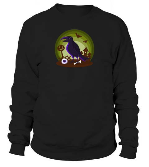 Halloween Party Horror Raven Sweatshirt Unisex