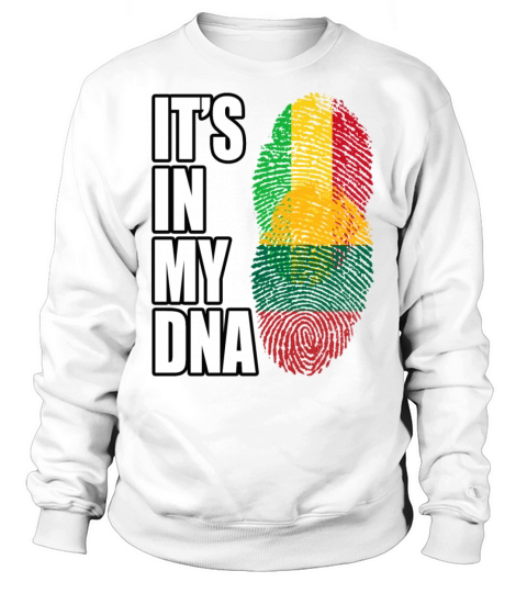 Malian And Lithuanian Mix Heritage DNA Flag Sweatshirt Unisex