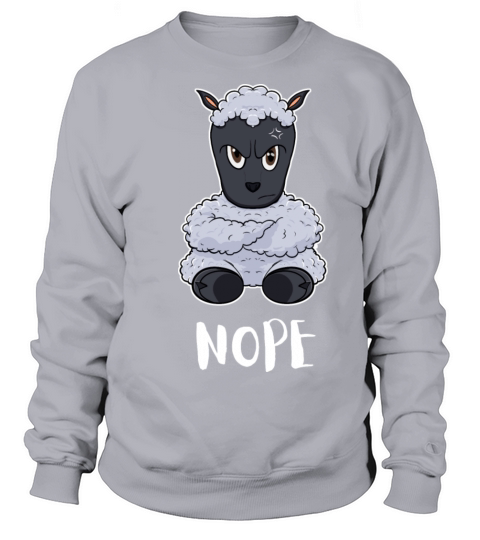 Nope Lamb I Funny Lazy Sheep Sweatshirt Unisex