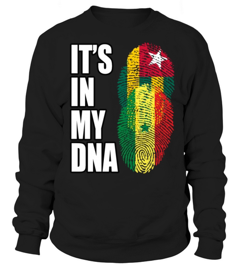 Togolese And Senegalese Mix Heritage DNA Flag Sweatshirt Unisex