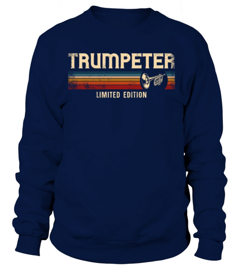 Trumpet Player Retro Vintage Sweatshirt Unisex