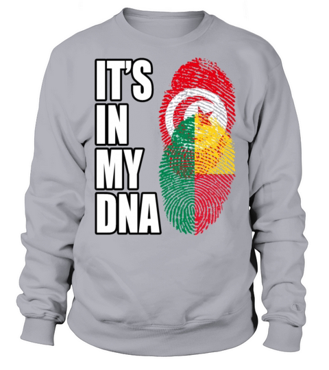 Tunisian And Benin Mix Heritage DNA Flag Sweatshirt Unisex