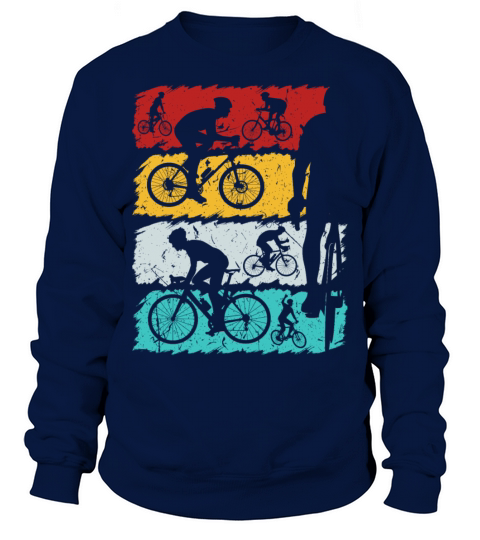Vintage Retro Bicycle Racing Cycling Sweatshirt Unisex